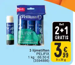 Cora Pelikan 3 lijmstiften pelifix aanbieding