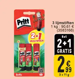 Cora Pritt 3 lijmstiften aanbieding