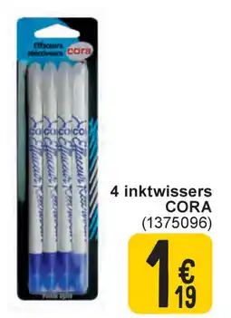 Cora 4 inktwissers cora aanbieding