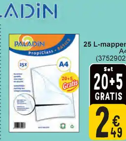 Cora Paladin 25 L-mappen A4 aanbieding