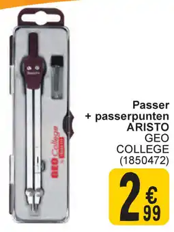 Cora Passer + passerpunten aristo geo college aanbieding