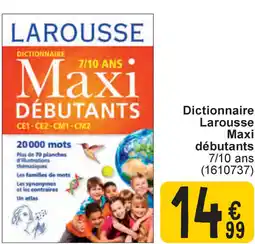 Cora Dictionnaire Larousse Maxi débutants 7/10 ans aanbieding