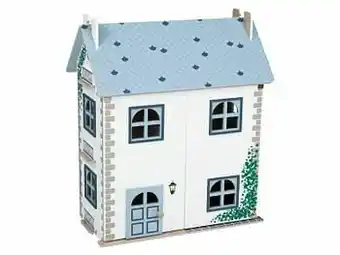 Lidl PLAYTIVE® Houten poppenhuis (blauw) aanbieding