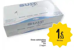 Cora Doos zakdoeken suit wit aanbieding