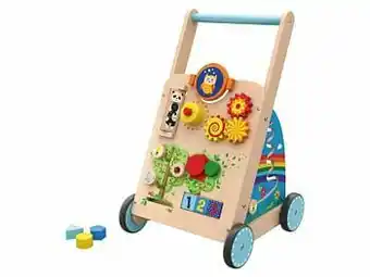Lidl PLAYTIVE® Houten loopfiets, hobbelpaard of loopwagentje (loopwagen) aanbieding