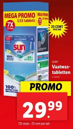 Lidl SUNⓇ Vaatwas- tabletten aanbieding