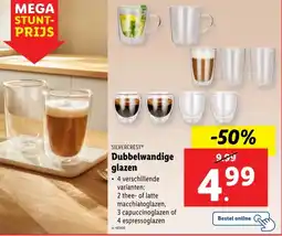 Lidl Dubbelwandige glazen aanbieding