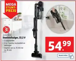 Lidl Steelstofzuiger, 22,2 V aanbieding