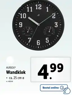 Lidl Wandklok aanbieding