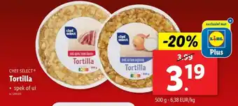 Lidl Tortilla aanbieding