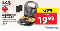Lidl Croque monsieur- machine 3-in-1 aanbieding