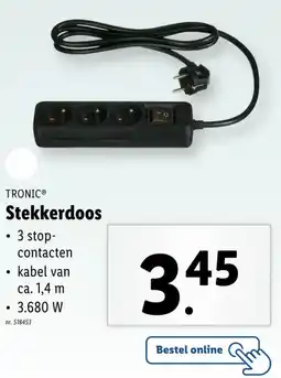 Lidl Stekkerdoos aanbieding