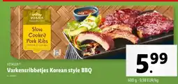 Lidl Varkensribbetjes Korean style BBQ aanbieding