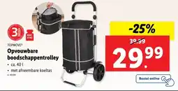 Lidl Opvouwbare boodschappentrolley aanbieding