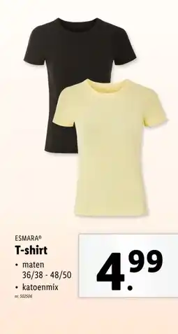 Lidl T-shirt aanbieding