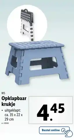 Lidl Opklapbaar krukje aanbieding