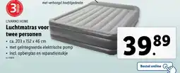 Lidl Luchtmatras voor twee personen aanbieding