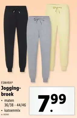 Lidl Jogging- broek aanbieding