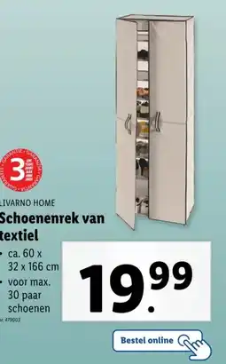 Lidl Schoenenrek van textiel aanbieding