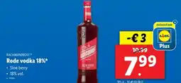 Lidl Rode vodka 18% aanbieding