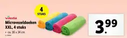 Lidl Microvezeldoeken XXL, 4 stuks aanbieding