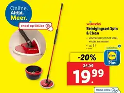 Lidl vileda Reinigingsset Spin & Clean aanbieding
