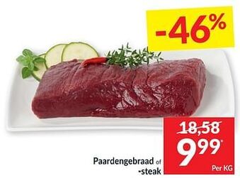 Intermarché Paardengebraad of -steak aanbieding