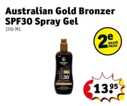Kruidvat Australian Gold Bronzer SPF30 Spray Gel aanbieding