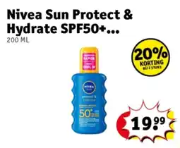 Kruidvat Nivea Sun Protect & Hydrate SPF50+ aanbieding