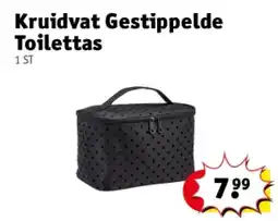 Kruidvat Kruidvat Gestippelde Toilettas aanbieding
