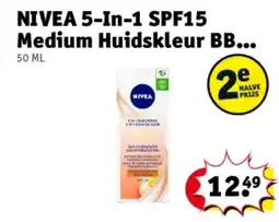 Kruidvat NIVEA 5-In-1 SPF15 Medium Huidskleur BB aanbieding