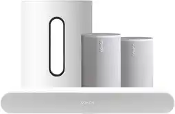 Coolblue Sonos Ray Wit + 2x Era 100 Wit + Sub Mini Wit aanbieding
