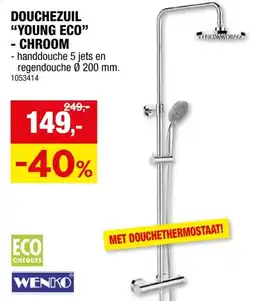 Hubo Wenko Young Eco doucheset chroom aanbieding