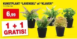 Hubo KUNSTPLANT LAVENDEL of KLAVER aanbieding