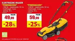 Hubo Powerplus EG POWEG62203 elektrische grasmaaier 1000W 32cm aanbieding