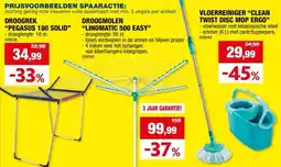 Hubo Leifheit Clean Twist Ergo set vloerreiniger mop aanbieding