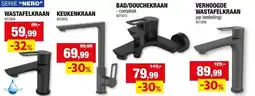 Hubo Aquatrends Nero wastafelmengkraan zwart aanbieding