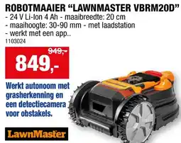 Hubo LawnMaster robotmaaier 24V Li-Ion 800m² aanbieding