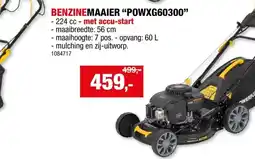 Hubo Powerplus POWXG60300 benzine grasmaaier zelftrekkend 224cc 56cm aanbieding