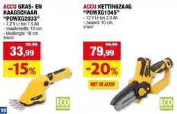 Hubo POWXG1045 eenhands kettingzaag 12V + 2 accu's 2Ah aanbieding