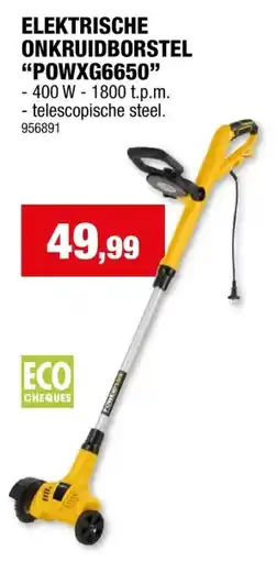 Hubo Powerplus POWXG6650 elektrische onkruidborstel 400W aanbieding