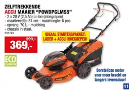 Hubo Powerplus Dual Power POWDPG7568 accu grasmaaier 2x40 V Li-Ion 51cm zonder accu aanbieding