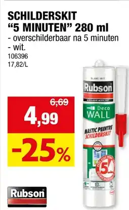 Hubo Rubson Deco Wall schilderskit 280ml wit aanbieding