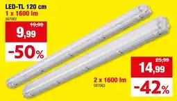 Hubo LED TL-armatuur T8 G13 2x18W spatwaterdicht aanbieding