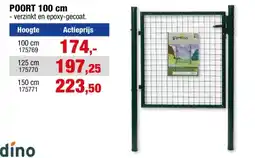 Hubo Giardino poort met slot 125x100 cm groen aanbieding