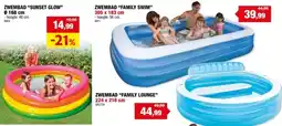 Hubo Intex Family Lounge zwembad 224x216 cm aanbieding