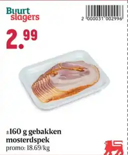Buurtslagers Gebakken mosterdspek aanbieding