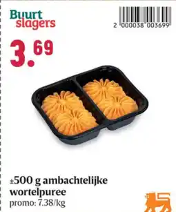 Buurtslagers Ambachtelijke wortelpuree aanbieding