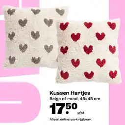 Kwantum Kussen Hartjes aanbieding