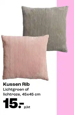 Kwantum Kussen Rib aanbieding